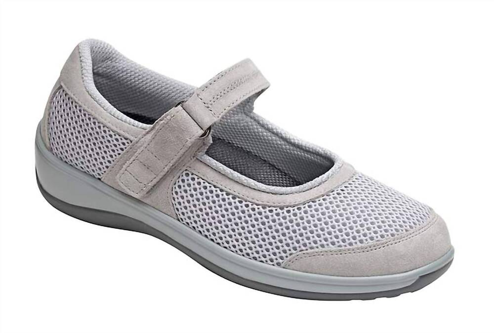 NEW ORTHOFEET women's chattanooga orthopedic mary jane walking shoe in gray